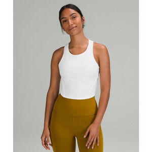 Lululemon Womens Invigorate Tank Top 12 White Training Yoga Athleisure Workout